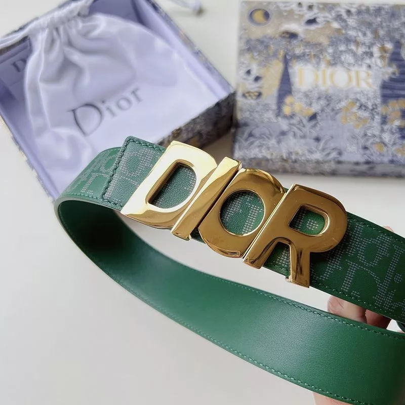 Cheap Cheap Dior Italic Buckle Reversible Belt Oblique Galaxy Leather Green 0120