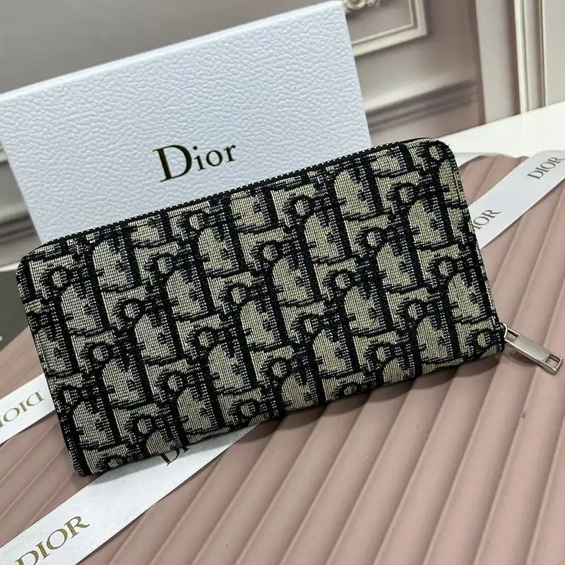 Cheap Cheap Dior Silver Zipped Zip Wallet Oblique Motif Canvas Blue 0126