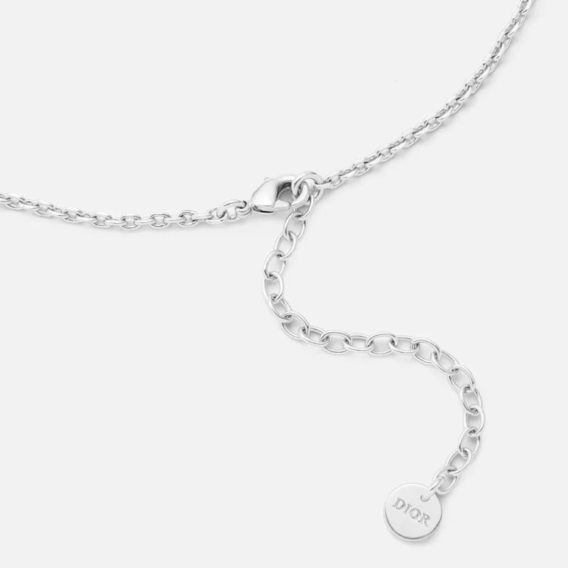 Cheap Cheap Dior Clair D Lune Necklace Metal and Crystals Silver 0115