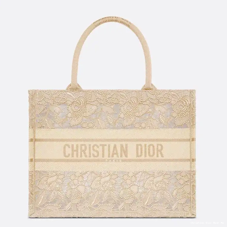 Cheap Cheap Macrame D-Lace Book Canvas Beige Dior Tote Motif 0218