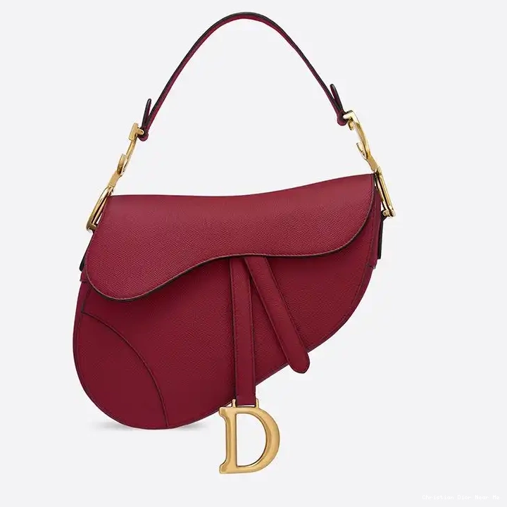 Cheap Cheap Dior Bag Calfskin Saddle Grained Red 0212