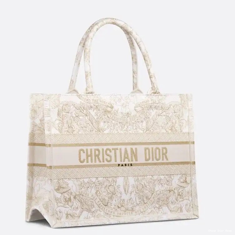 Cheap Cheap Butterfly White Dior Tote Gold Book Around Motif Canvas The World 0210