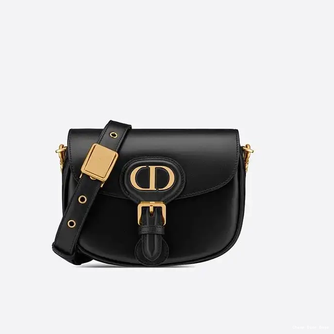 Cheap Cheap Small Calfskin Box Bag Dior Bobby Black 0214