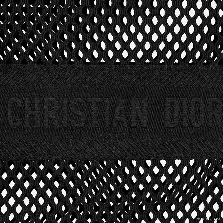 Cheap Cheap Book Tote Black Motif Mesh Canvas Dior 0212