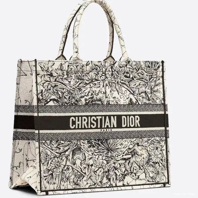 Cheap Cheap Tote Motif Book Grey Canvas Constellation Dior 0210