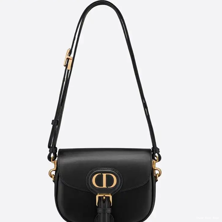 Cheap Cheap Small Calfskin Box Bag Dior Bobby Black 0214