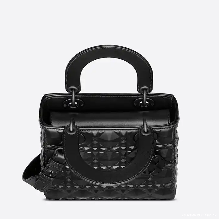 Cheap Cheap Dior ABCDior Lady Calfskin My Diamond Motif Bag Ultramatte with Black Cannage 0210