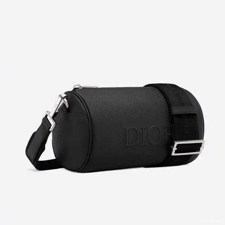 Cheap Cheap Messenger Grained Black Calfskin Roller Dior 0210