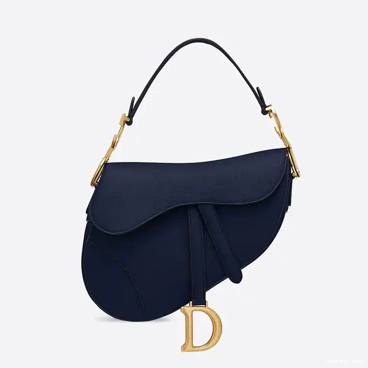 Cheap Cheap Navy Bag Dior Grained Calfskin Saddle Blue 0211