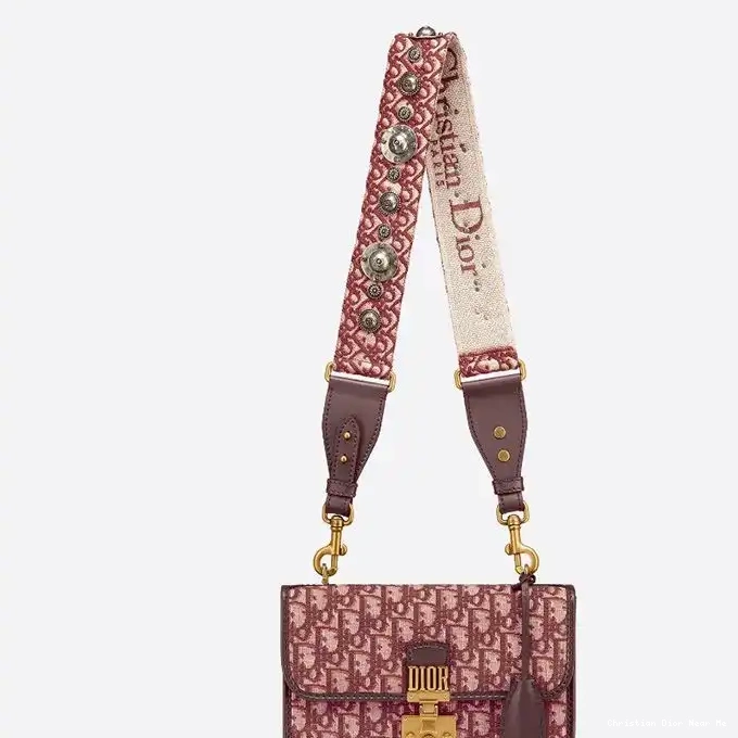 Cheap Cheap Oblique Burgundy Motif Dioraddict Canvas Bag 0213