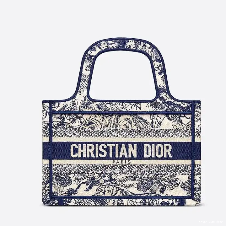 Cheap Cheap Canvas Motif Book De Tote Dior Toile Mini Jouy Blue 0224