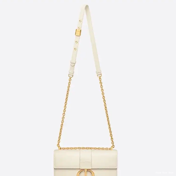 Cheap Cheap East-West Dior With Montaigne Calfskin Chain White Bag 30 0223