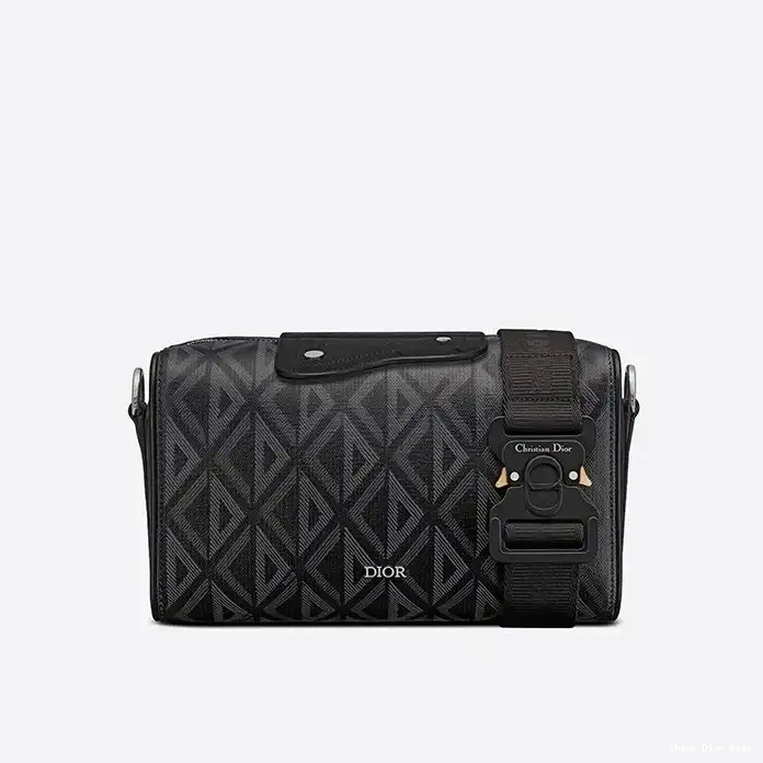 Cheap Cheap Lingot Black Canvas Diamond Bag Motif CD Dior 22 0225