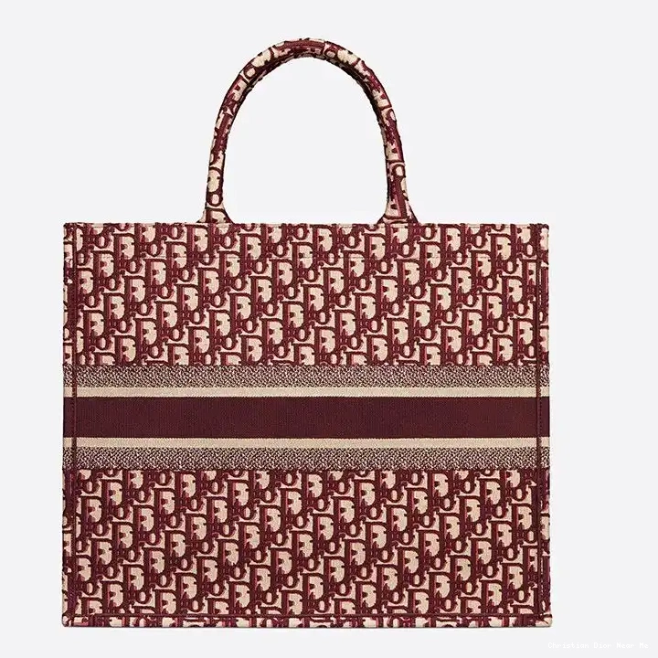 Cheap Cheap Dior Oblique Burgundy Tote Motif Book Canvas 0211