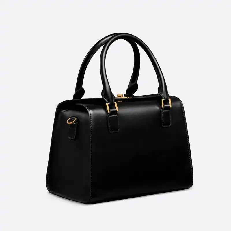 Cheap Cheap Medium Dior Boston Bag Box Calfskin Black 0205