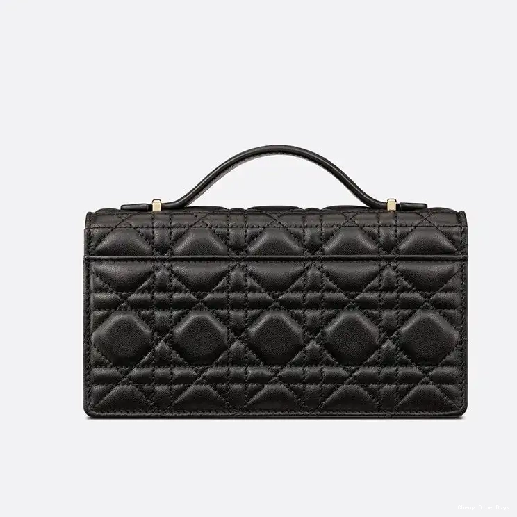 Cheap Cheap Top Handle Mini Lambskin Bag Dior Black Cannage Miss 0221