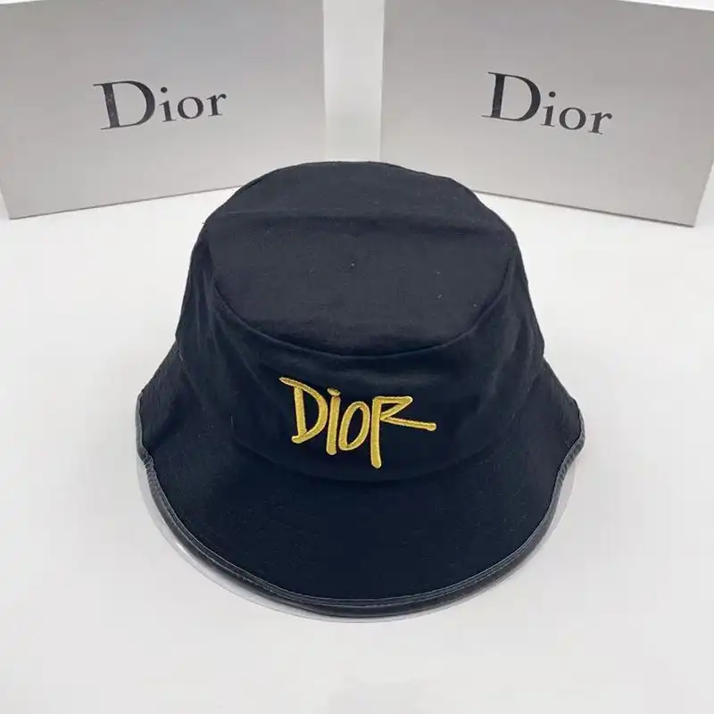 Cheap Cheap Dior Bucket Hat Shawn Logo Motif Cotton Blue 0203