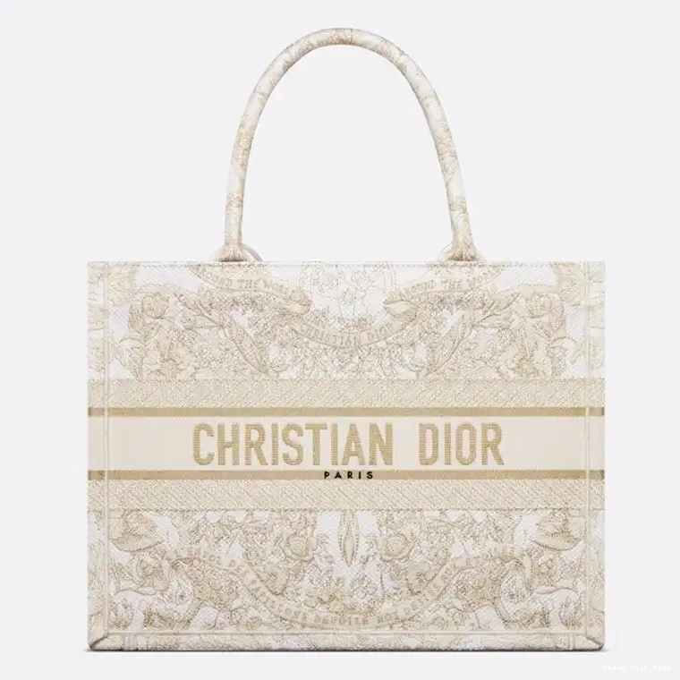 Cheap Cheap Butterfly White Dior Tote Gold Book Around Motif Canvas The World 0210