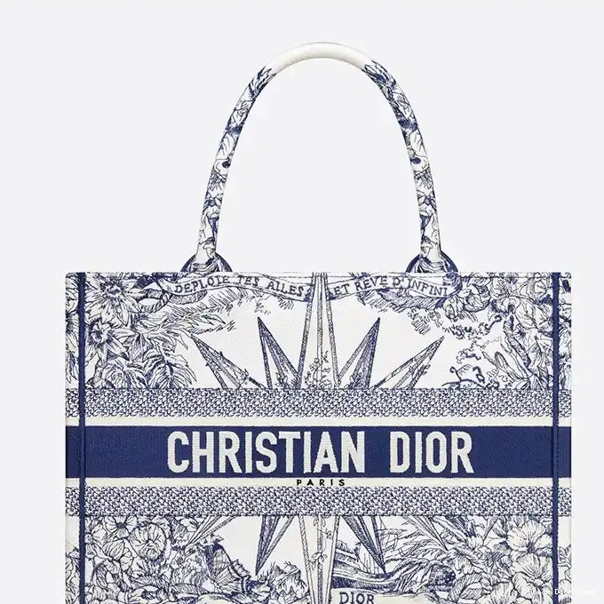 Cheap Cheap Blue Dior d'Infini Tote Canvas Book Motif Reve 0224