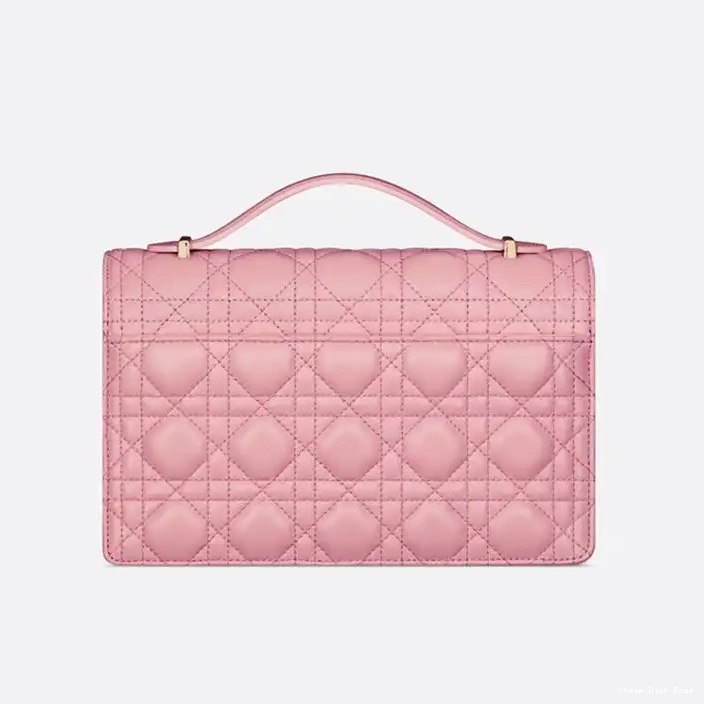 Cheap Cheap Top Handle Cannage Pink Dior Bag Miss Lambskin Small 0221