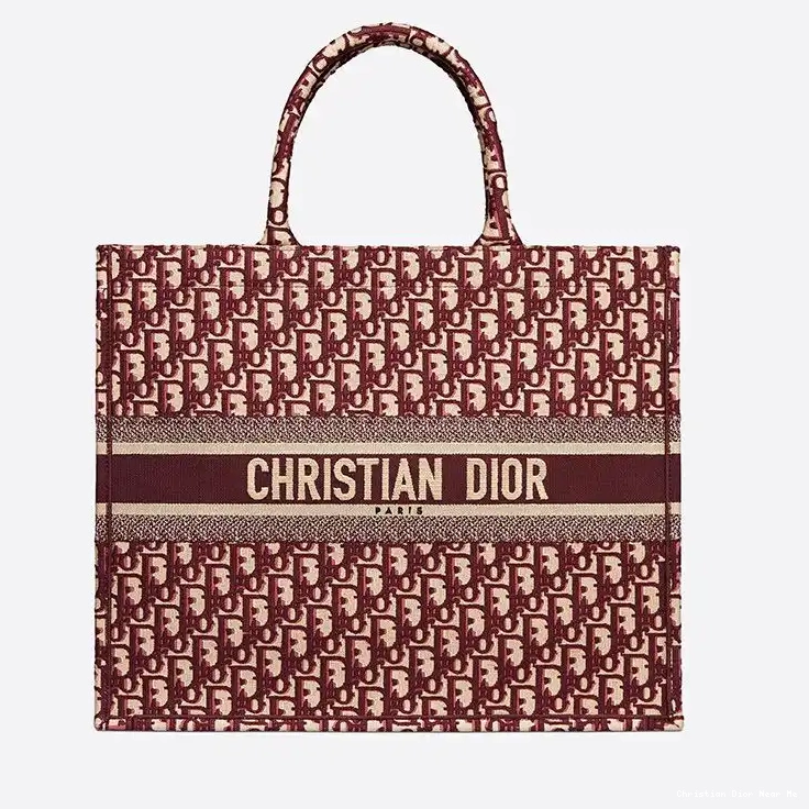 Cheap Cheap Dior Oblique Burgundy Tote Motif Book Canvas 0211