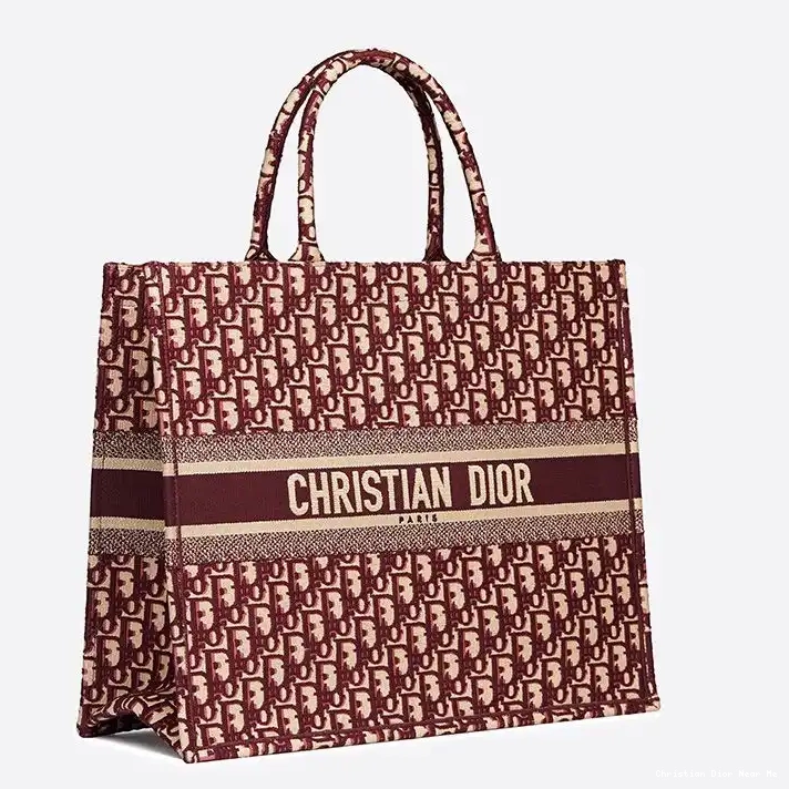 Cheap Cheap Dior Oblique Burgundy Tote Motif Book Canvas 0211