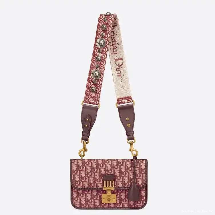 Cheap Cheap Dioraddict Burgundy Bag Motif Canvas Oblique 0213