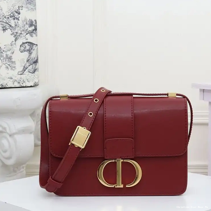 Cheap Cheap Box 30 Burgundy Bag Dior Montaigne Calfskin 0210