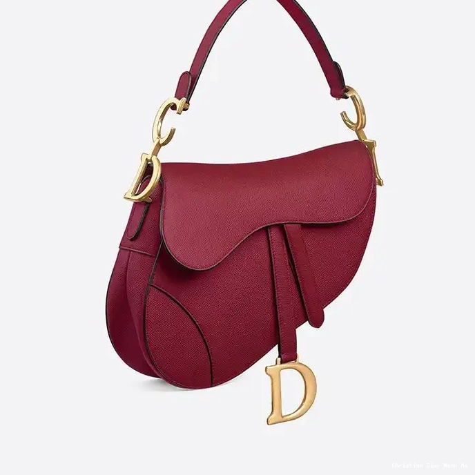 Cheap Cheap Dior Bag Calfskin Saddle Grained Red 0212