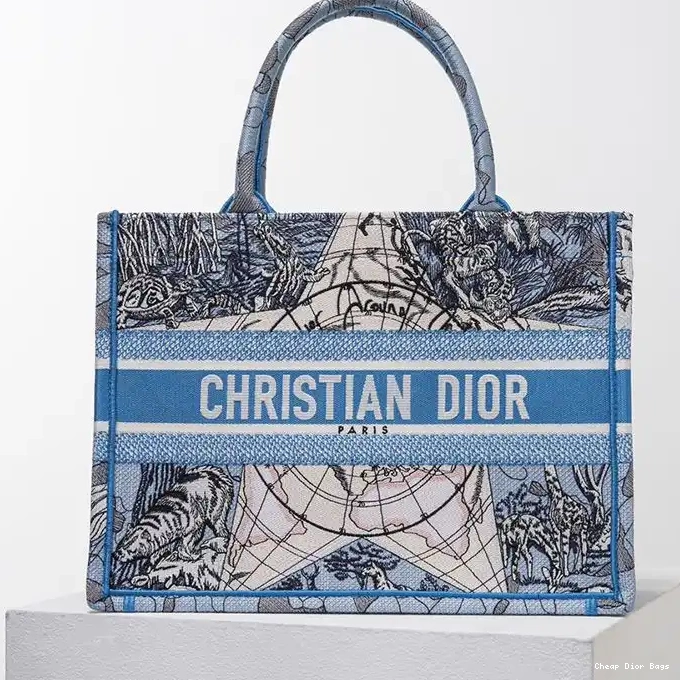 Cheap Cheap Around Canvas Blue the Light Book Tote Motif Dior World 0212