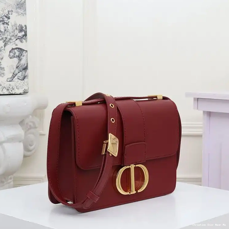 Cheap Cheap Box 30 Burgundy Bag Dior Montaigne Calfskin 0210