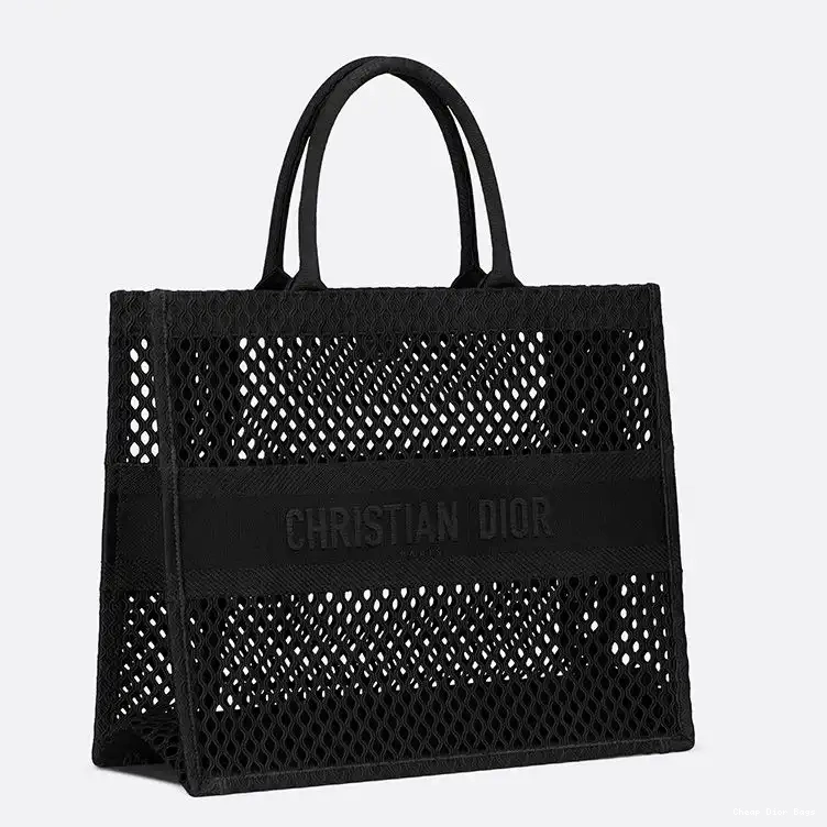 Cheap Cheap Tote Dior Mesh Black Motif Book Canvas 0225