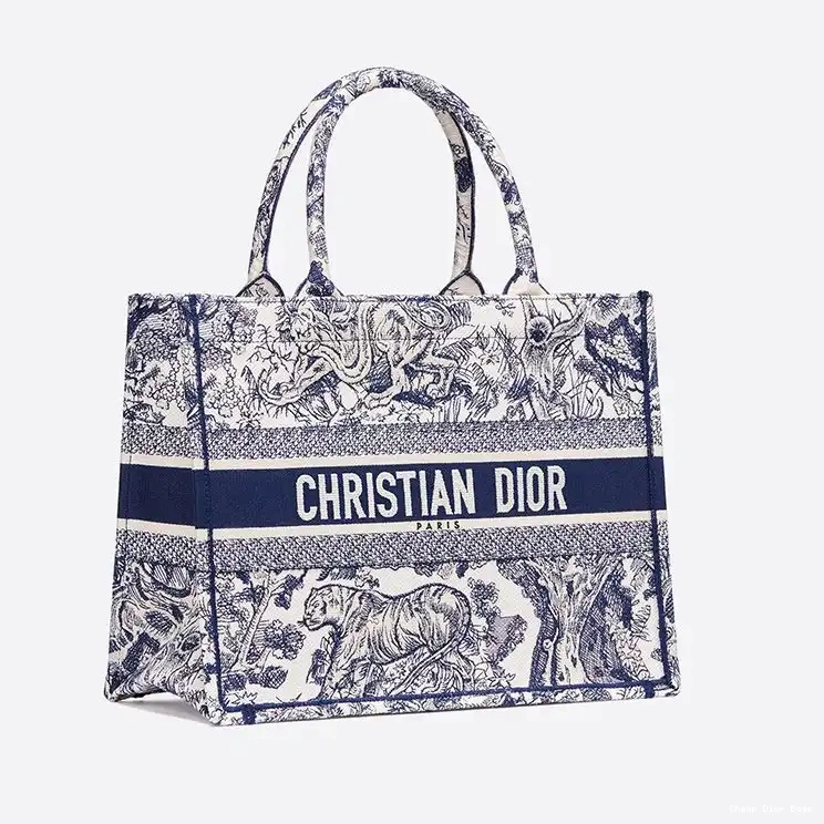 Cheap Cheap Jouy Book Toile Canvas Dior De Tote Motif Blue 0214