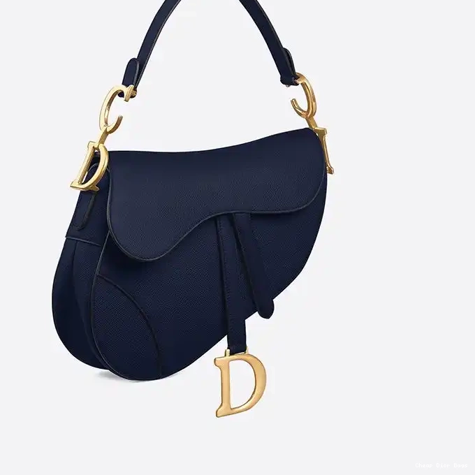 Cheap Cheap Navy Bag Dior Grained Calfskin Saddle Blue 0211